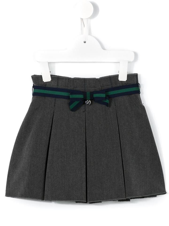 Lapin House Belted Pleated Skirt, Girl's, Size: 6 Yrs, Grey