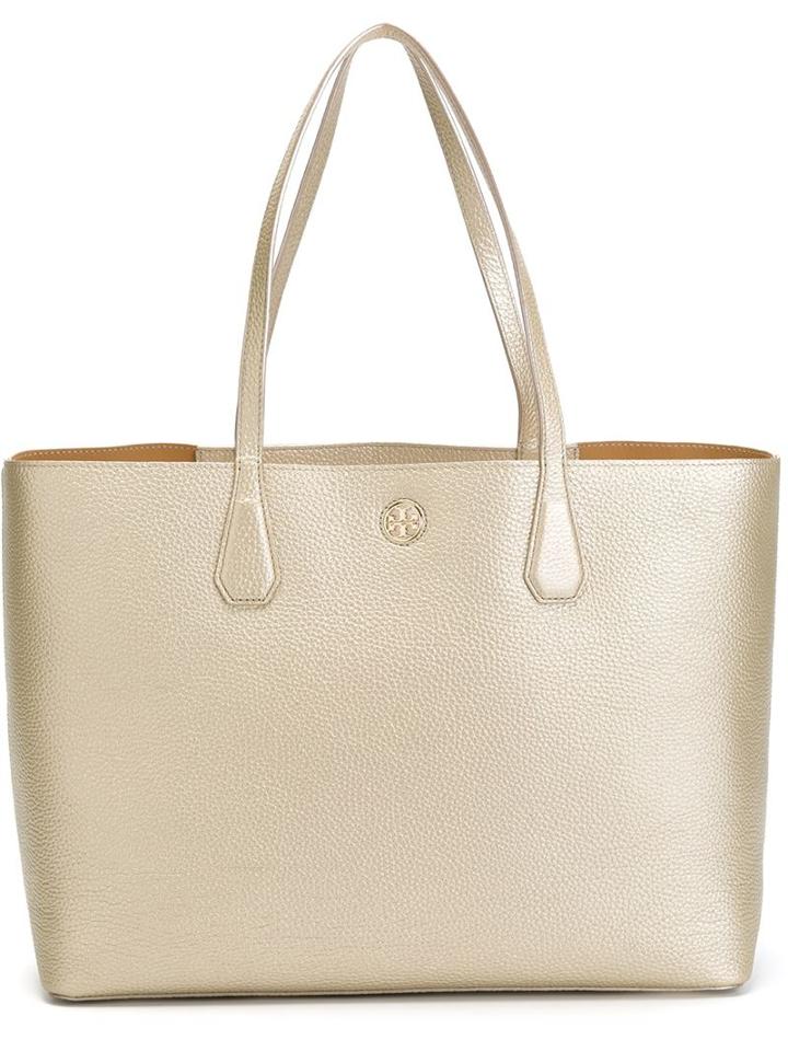 Tory Burch Perry Tote, Women's, Grey, Leather
