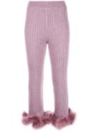 Opening Ceremony Cropped Knitted Trousers - Purple