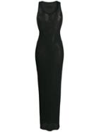 Alexandre Vauthier Bodycon Maxi Dress - Black