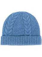 N.peal Cable Knit Beanie - Blue
