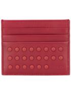 Tod's Pebble Detail Cardholder - Red