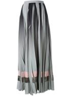 Golden Goose Deluxe Brand Pleated Maxi Skirt, Women's, Size: Small, Grey, Polyester