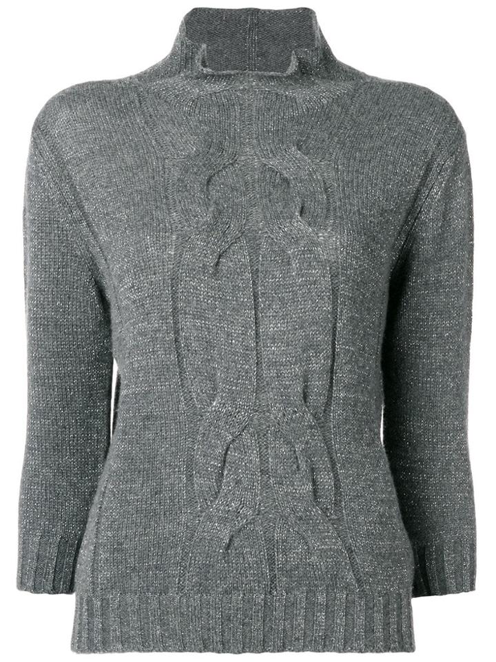Lorena Antoniazzi Three-quarter Length Sleeved Jumper - Grey