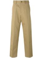 Stella Mccartney - Mushroom Trousers - Men - Cotton/linen/flax - 48, Brown, Cotton/linen/flax