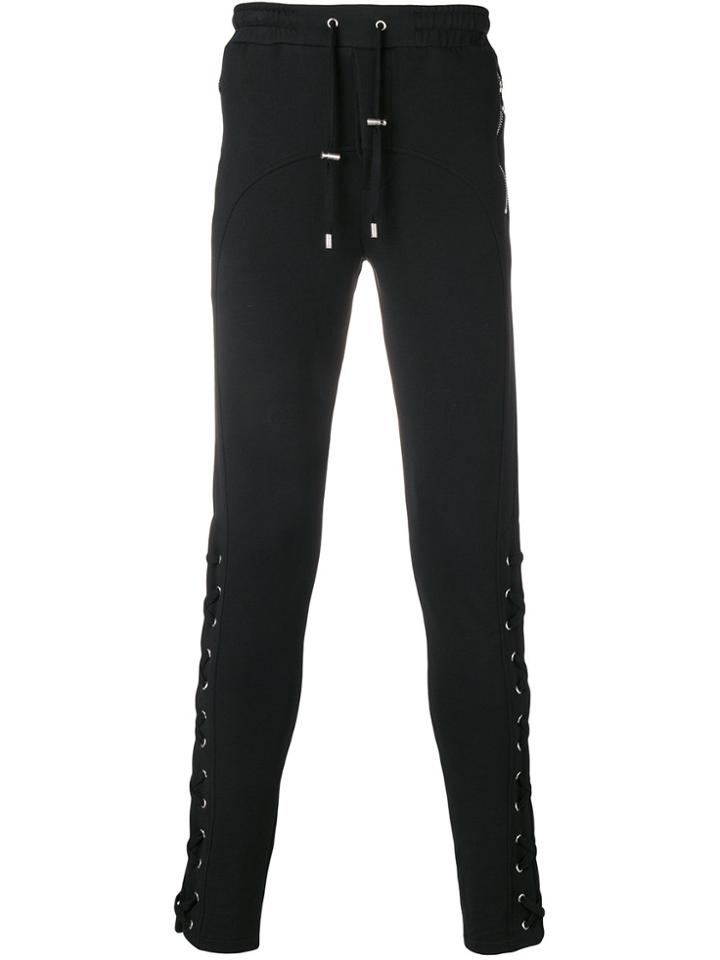 Balmain Skinny Leg Trousers - Black