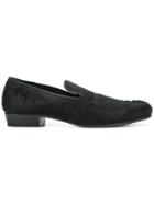 Ann Demeulemeester Blanche Embroidered Floral Slippers - Black