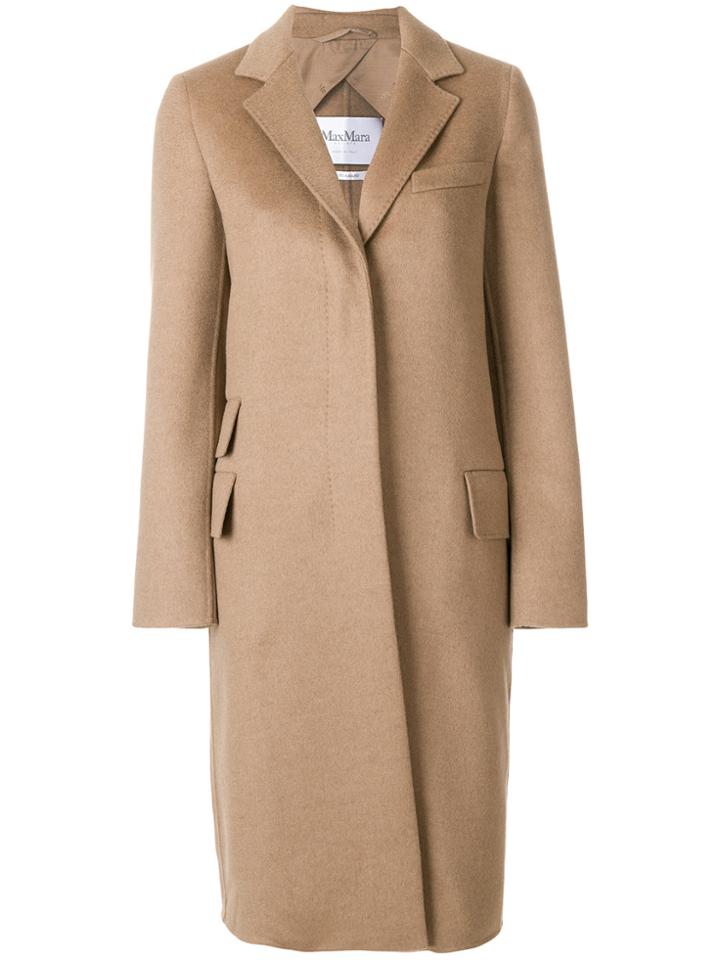 Max Mara Aureo Midi Coat - Brown