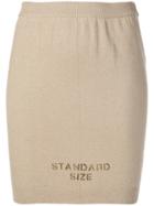 Moschino Standard Size Printed Mini Skirt - Neutrals