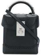 The Volon Push Lock Mini Bag - Black