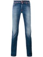 Jacob Cohen - Tailored Slim Fit Jeans - Men - Cotton/spandex/elastane - 40, Blue, Cotton/spandex/elastane