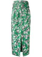 Bianca Spender Aviatrix Skirt, Women's, Size: 16, Green, Silk