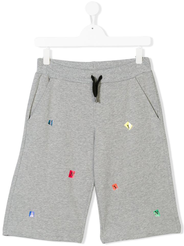 Lanvin Petite Teen Track Shorts - Grey