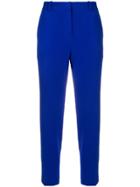 Theory Cropped Slim-fit Trousers - Blue