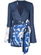 Natori Belted Topper - Blue