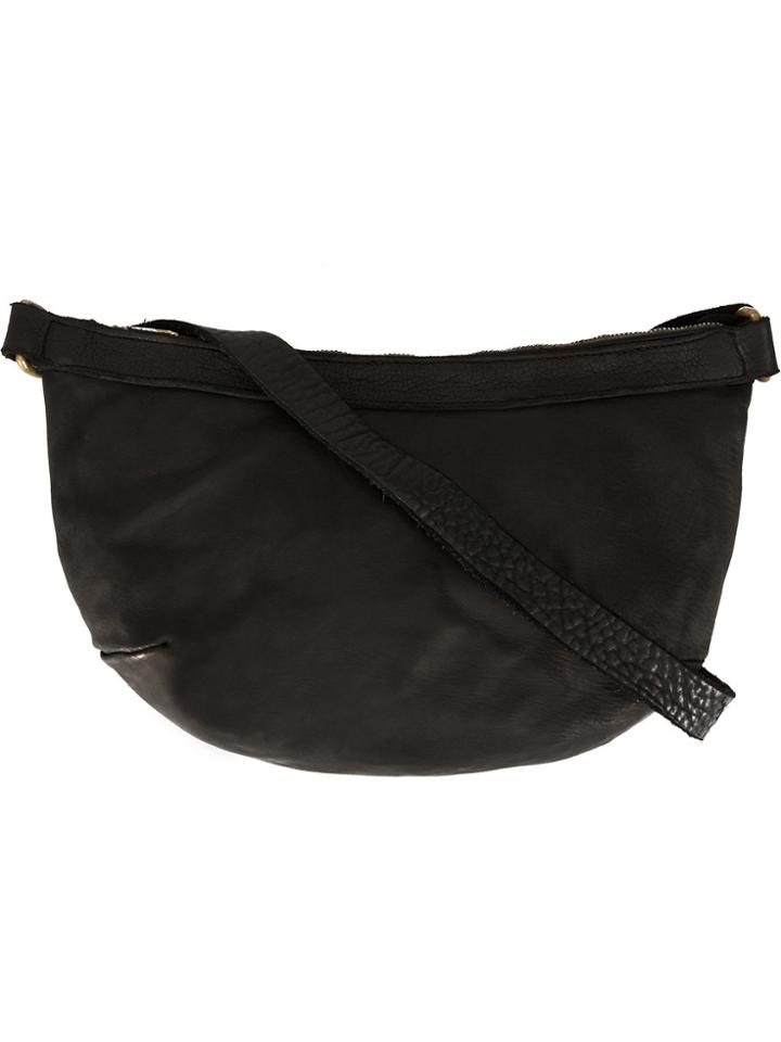 Guidi Versatile Crossbody Bag - Black
