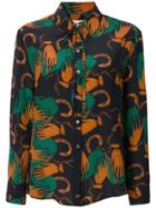 L'autre Chose Abstract Print Shirt - Blue