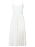Christian Siriano Half Pleated Dress, Women's, Size: 4, White, Silk