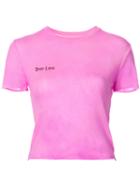 The Elder Statesman - Baby Love T-shirt - Women - Silk/cashmere - L, Pink/purple, Silk/cashmere