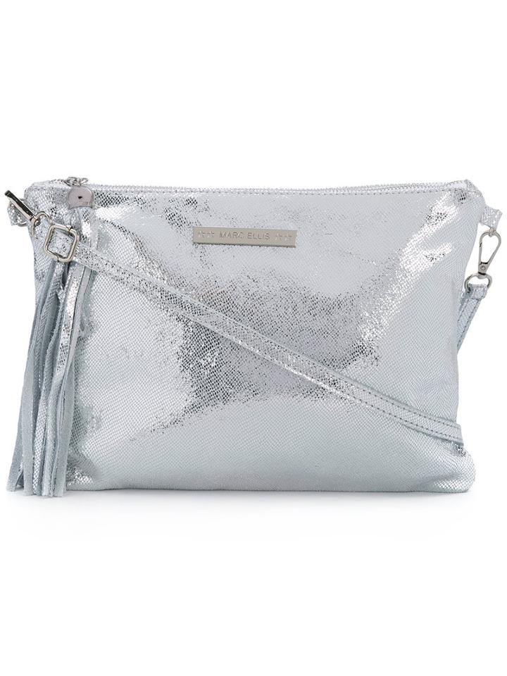 Marc Ellis - Janette Argento Shoulder Bag - Women - Leather - One Size, Grey, Leather
