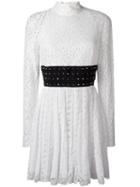 Giamba Lace Dress, Women's, Size: 42, White, Polyamide/polyester/viscose