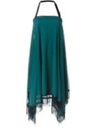 Jean Paul Gaultier Vintage Fringed Mesh Dress, Women's, Size: 40, Green