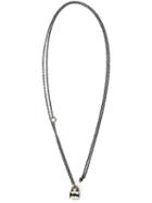 Werkstatt:münchen Lock Pendant Necklace, Women's, Metallic