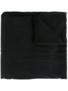 Kristensen Du Nord Frayed Edge Scarf, Adult Unisex, Black, Silk/cashmere