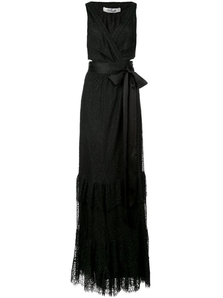 Diane Von Furstenberg Rumi Wrap Gown - Black