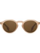 Burberry Eyewear Keyhole Round Frame Sunglasses - Brown