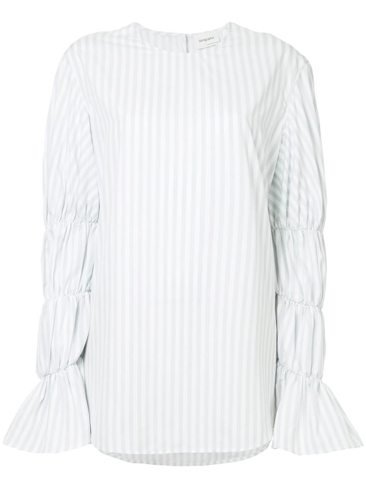 Monographie Puff Sleeve Top - Blue