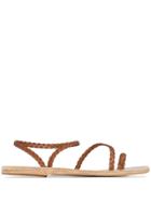 Ancient Greek Sandals Elefteria Braided Sandals - Brown
