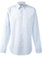 Gucci Snake Fil Coupé Shirt, Men's, Size: 42, Blue, Cotton