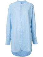 Baja East Long Striped Shirt - Blue