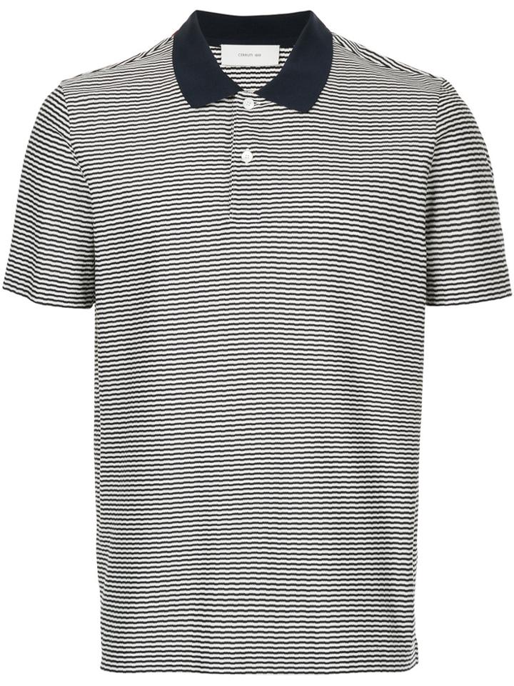 Cerruti 1881 Striped Polo Shirt - Black
