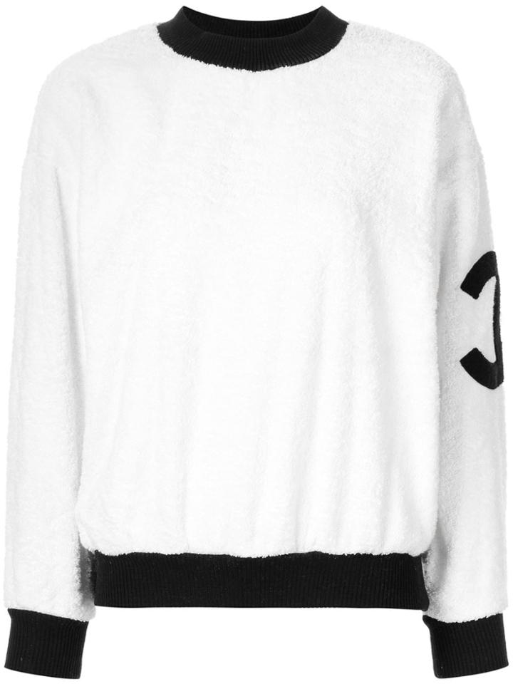 Chanel Pre-owned Cc Long Sleeve Jumper - White