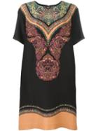 Etro Oriental Print Dress, Women's, Size: 38, Silk
