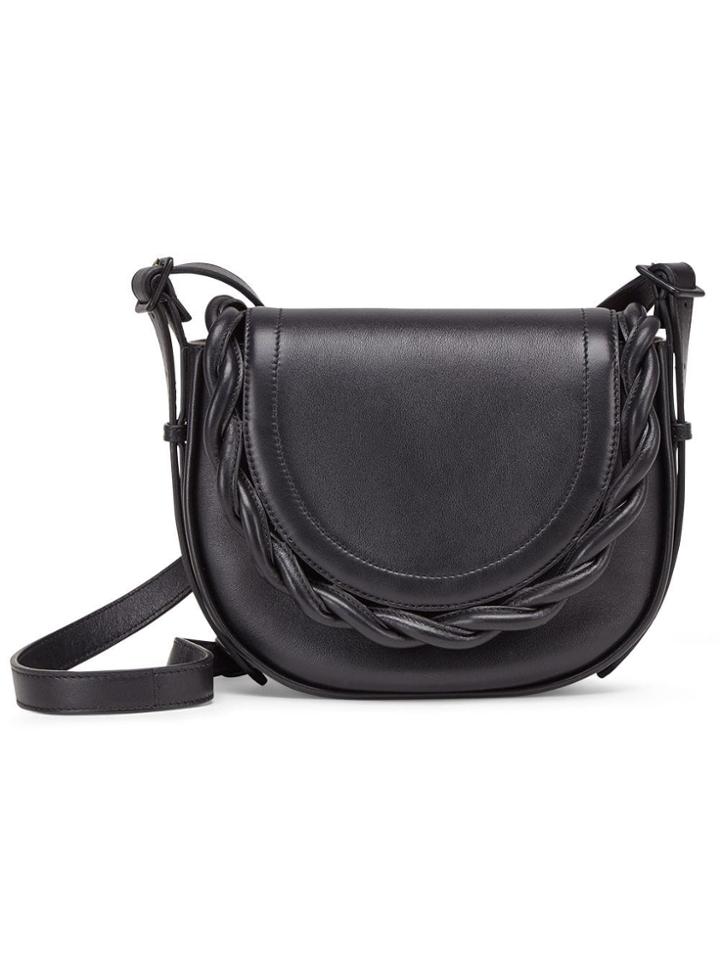 Marco De Vincenzo Idda Braided Shoulder Bag - Black