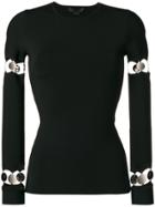 Alexander Wang Cutout Coin Detail Top - Black