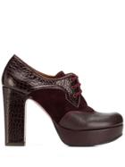 Chie Mihara Platform Lace Up Brogues - Purple
