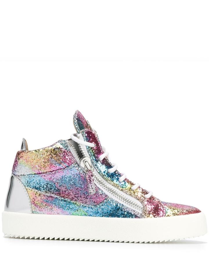 Giuseppe Zanotti Kriss Glitter Sneakers - Pink
