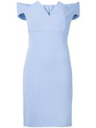 Capucci - Off The Shoulder Dress - Women - Polyester/spandex/elastane/acetate/viscose - 46, Blue, Polyester/spandex/elastane/acetate/viscose