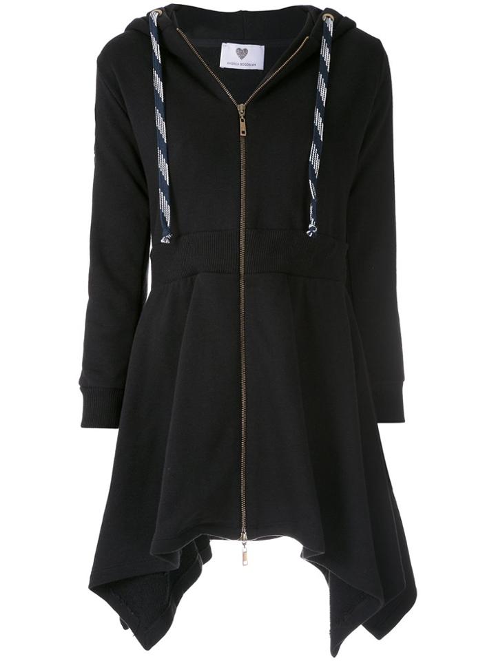 Andrea Bogosian Hooded Sweat Dress - Black