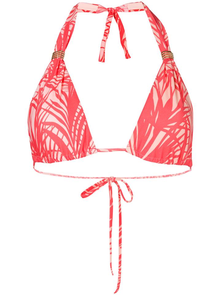 Melissa Odabash Printed Bikini Top - Pink & Purple