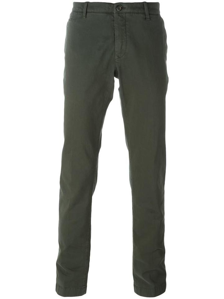 Jacob Cohen Academy Straight-leg Chinos, Men's, Size: 40, Green, Cotton/spandex/elastane