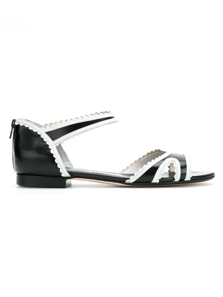 Sarah Chofakian Flat Sandals - Black