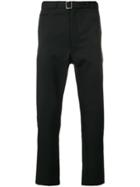 Maison Mihara Yasuhiro Belted Straight Leg Trousers - Black