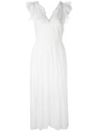 No21 Waisted Midi Dress - White