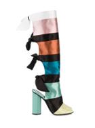 Marco De Vincenzo Colour Block Ribbon Boots - Multicolour