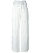 T By Alexander Wang Panelled Trousers - White